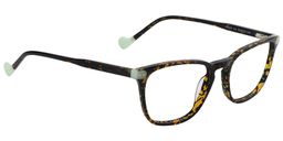 Haley Rectangle Black-Gold Glasses3