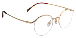 Michelle Round Gold Glasses3