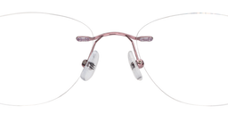 Scarlett Rectangle Pink Glasses5