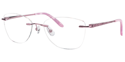 Scarlett Rectangle Pink Glasses2