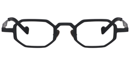 Wesley Geometric Black Glasses0