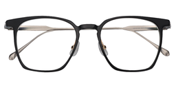 Vincent Rectangle Black Glasses1