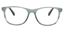 Charlene Rectangle Green-Floral Glasses0