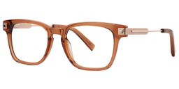 Ava Brown Square Eyeglasses2