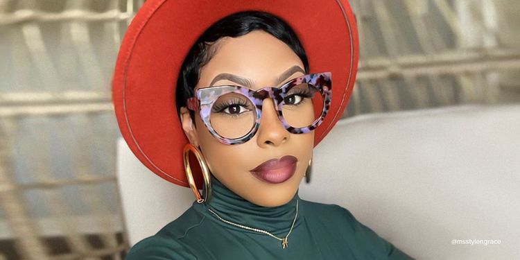 Ophelia Cateye Floral Glasses