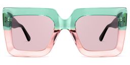 Brandon Square Green-Pink Glasses11