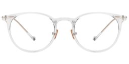 Jessica Round Clear Eyeglasses0