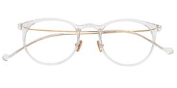 Jessica Round Clear Eyeglasses1