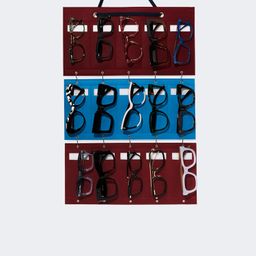 Practical Dark-Red Glasses Hanging Bags0