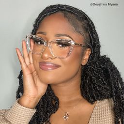 Juliet Clear Rectangle Glasses7