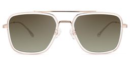 Nayeli Aviator Clear Glasses7