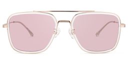 Nayeli Aviator Clear Glasses8