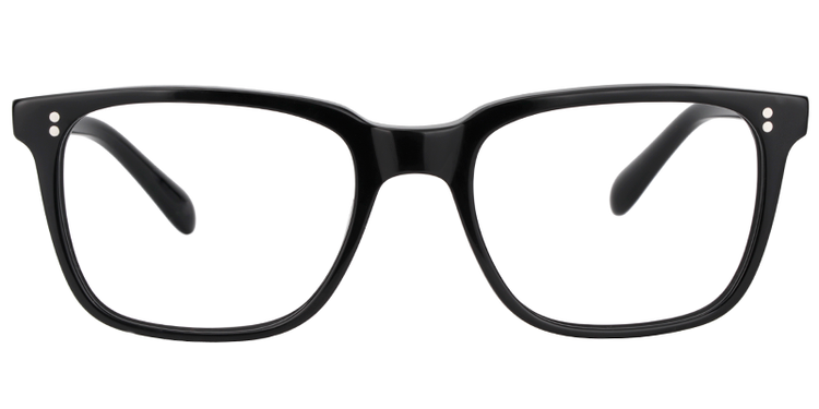 Lamont Black Rectangle Glasses