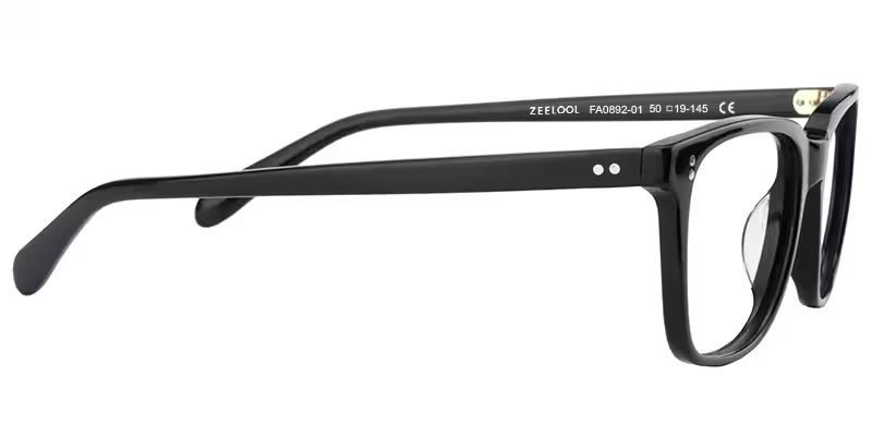 Lamont Rectangle Black Eyeglasses and Glasses Frames5