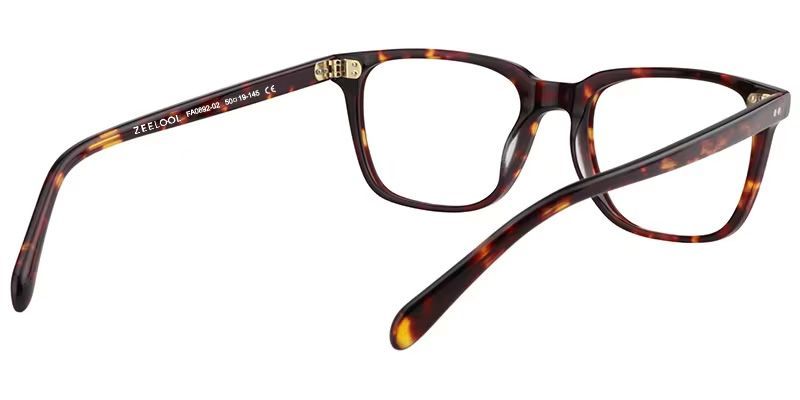 Lamont Rectangle Tortoise Frame Glasses | Zeelool6