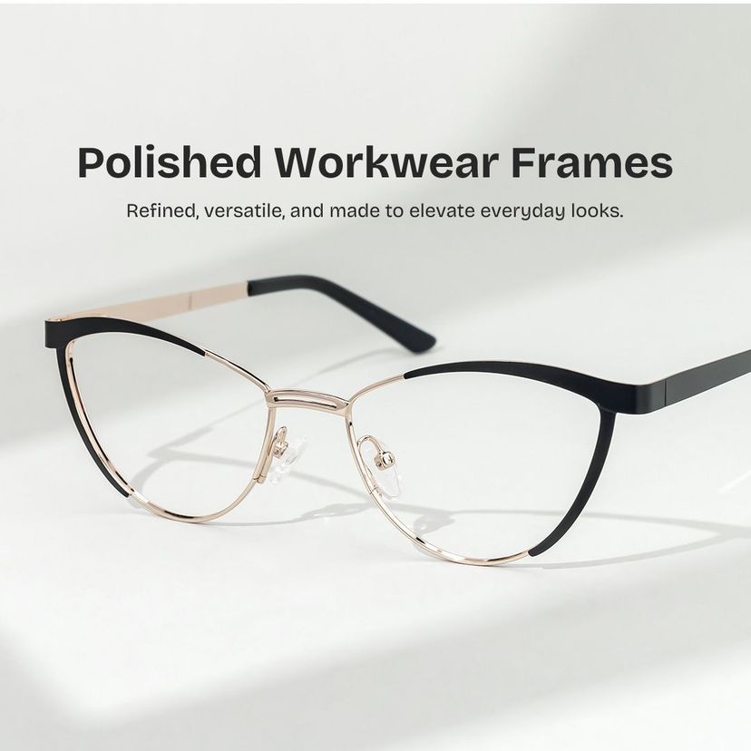 Sydney Black Cat eye Glasses