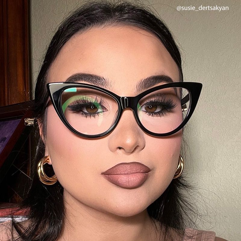 Jaden Cat-eye Black Eyeglasses and Glasses Frames7