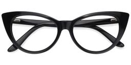 Jaden Black Cat eye Glasses1