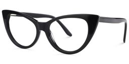 Jaden Black Cat eye Glasses2