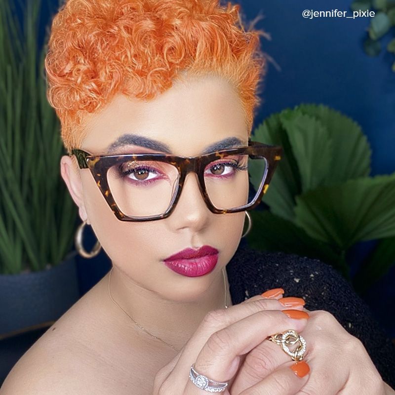 Cecile Tortoise Cat eye Glasses