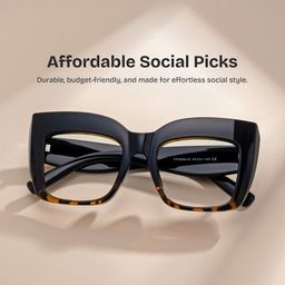 Alberta Tortoise Square Glasses0
