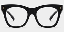 Gordon Black Rectangle Glasses0