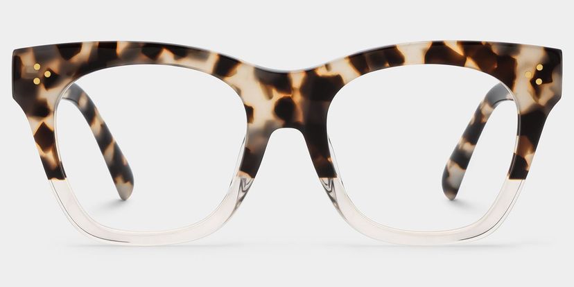 Tandy Light-Tortoise Square Glasses