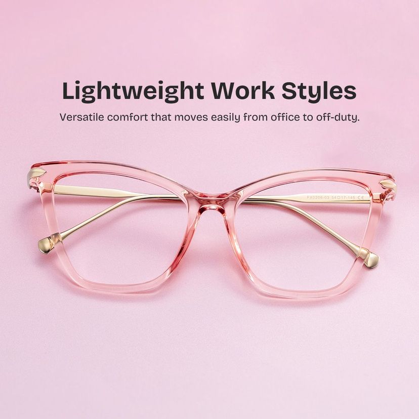Hilary Pink Butterfly Glasses
