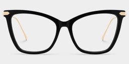 Hilary Black Butterfly Glasses1
