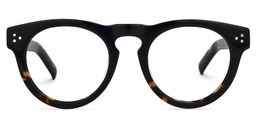 Malloy Tortoise Round Glasses0