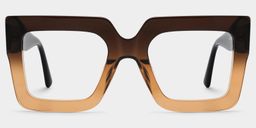 Brandon Tawny Square Glasses0