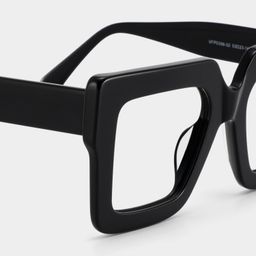 Brandon Black Square Glasses5