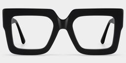 Brandon Black Square Glasses1
