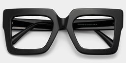 Brandon Black Square Glasses2
