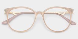 Chanty Pink Round Glasses2