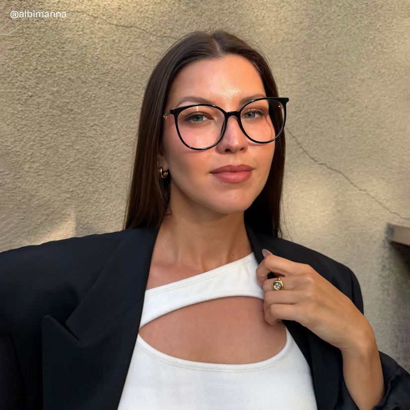 Chanty Black Round Glasses