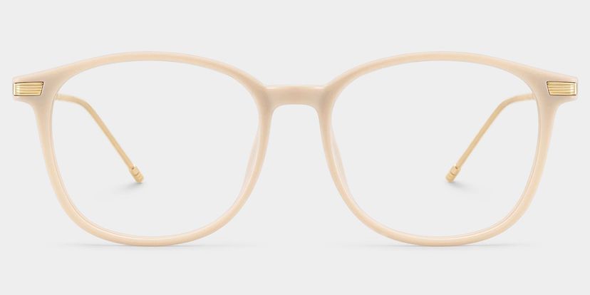 Greene Beige Square Glasses