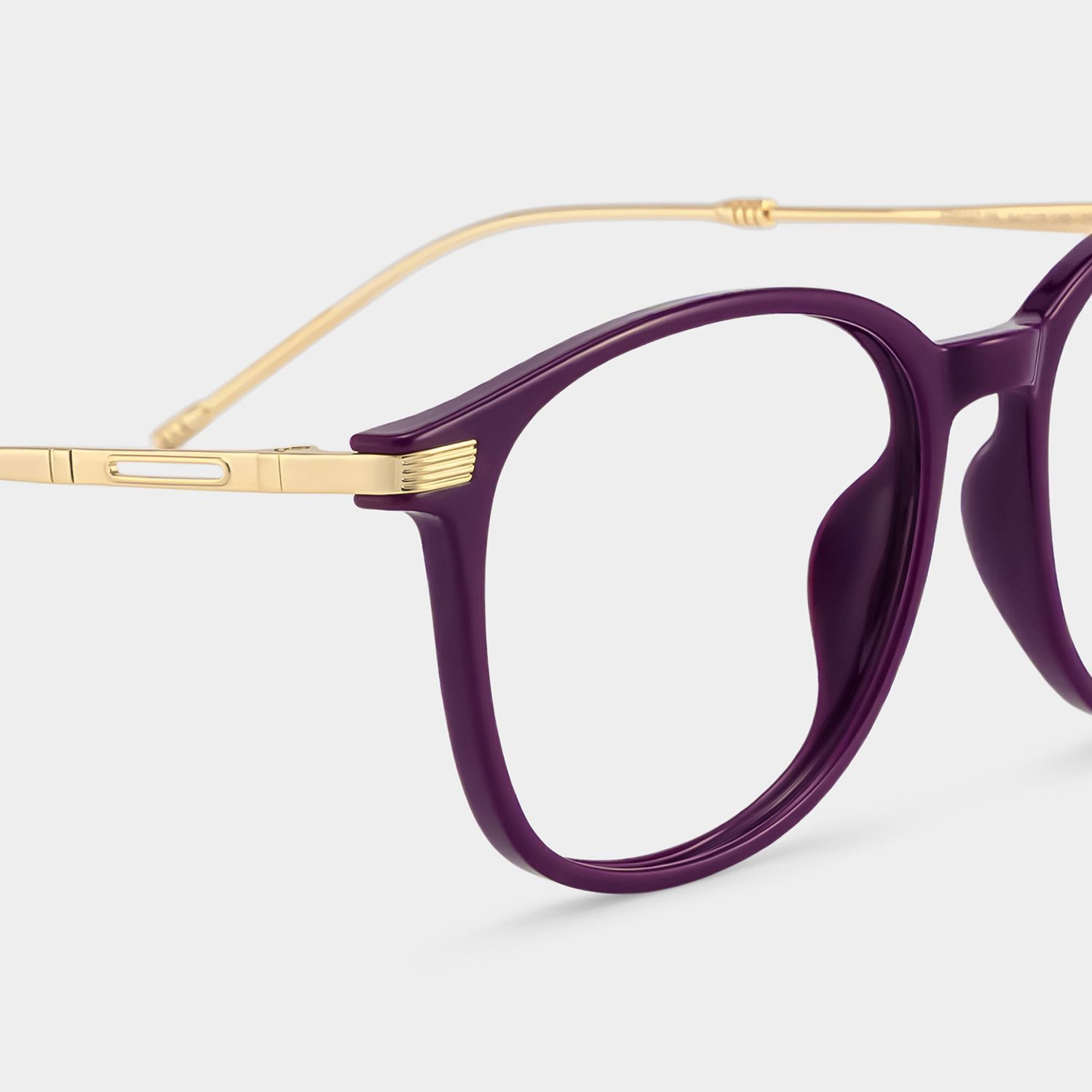 Greene Purple Square Mixed Frame Glasses for Women | ZEELOOL4