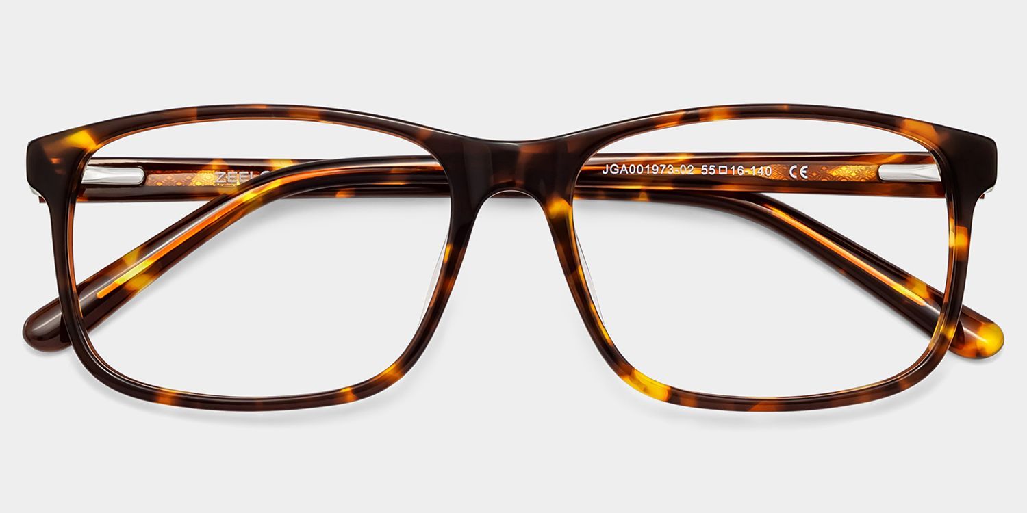 Connie Brown Rectangle Acetate Frame Glasses for Men | ZEELOOL2