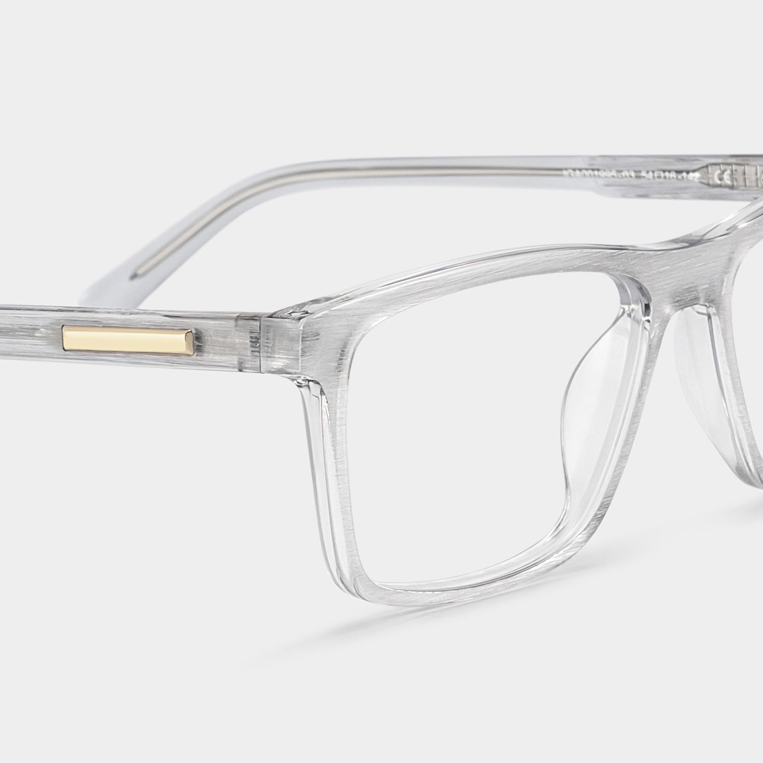 Daniel Gray Rectangle Acetate Frame Glasses for Men | ZEELOOL4