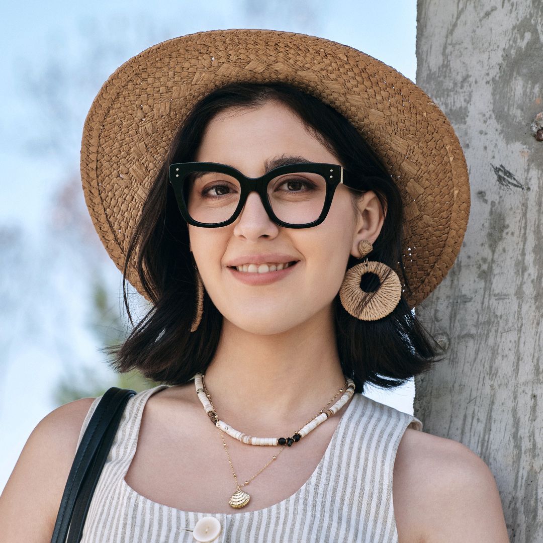 Chunky Black Butterfly Stella Frame Glasses | ZEELOOL5