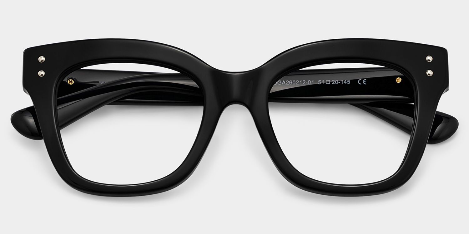 Chunky Black Butterfly Stella Frame Glasses | ZEELOOL1