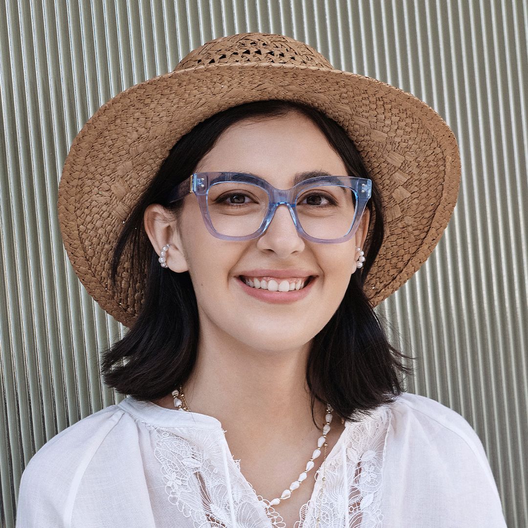 Affordable Blue Stella Butterfly Eyeglass Frames | ZEELOOL6