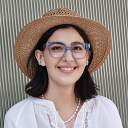 Stella Blue Butterfly Glasses6