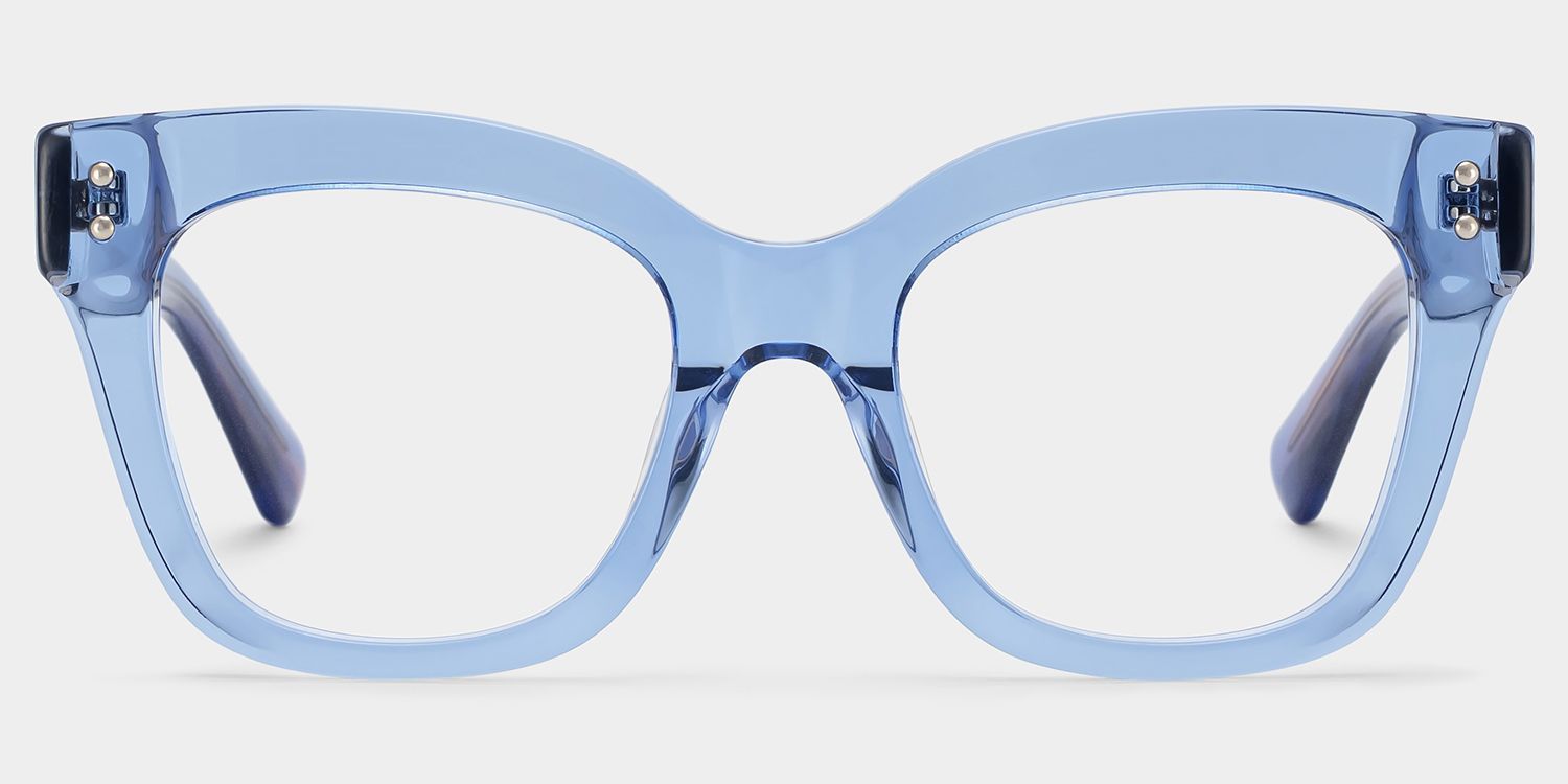 Affordable Blue Stella Butterfly Eyeglass Frames | ZEELOOL0