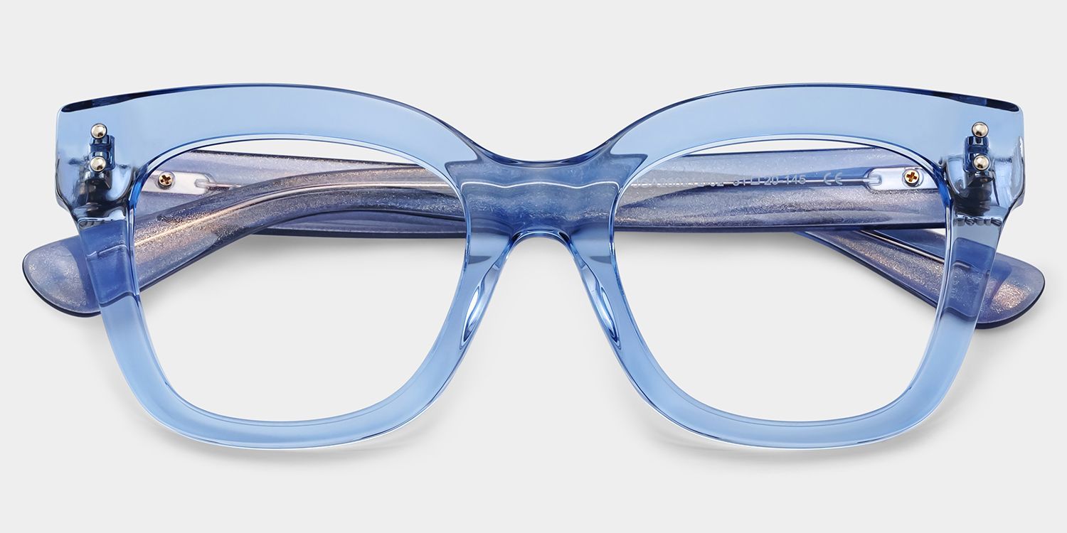 Affordable Blue Stella Butterfly Eyeglass Frames | ZEELOOL1