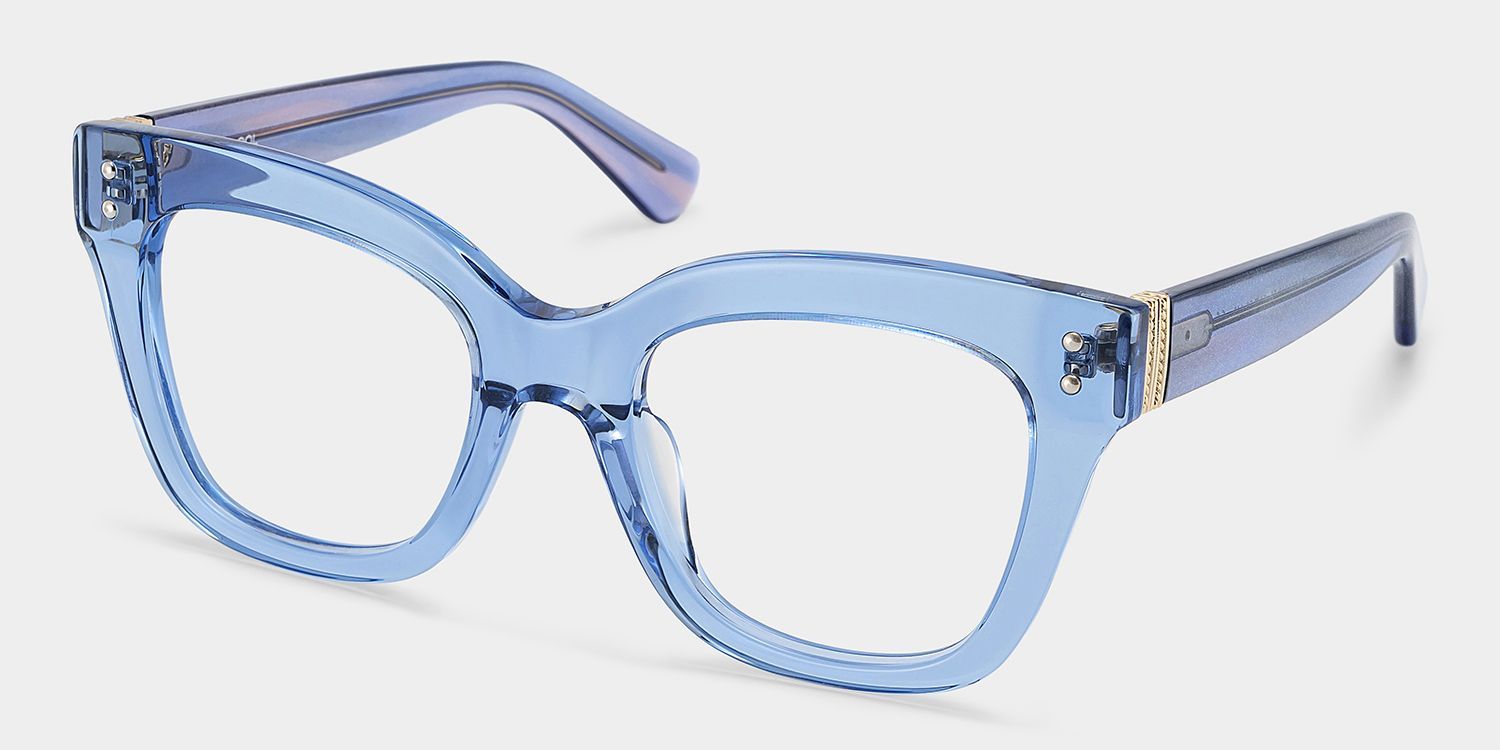 Affordable Blue Stella Butterfly Eyeglass Frames | ZEELOOL2