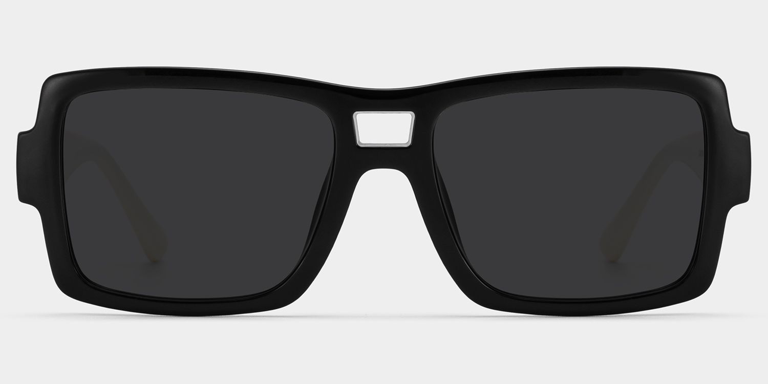 Nora Black Aviator Polarized Sunglasses for Driving | ZEELOOL CA0