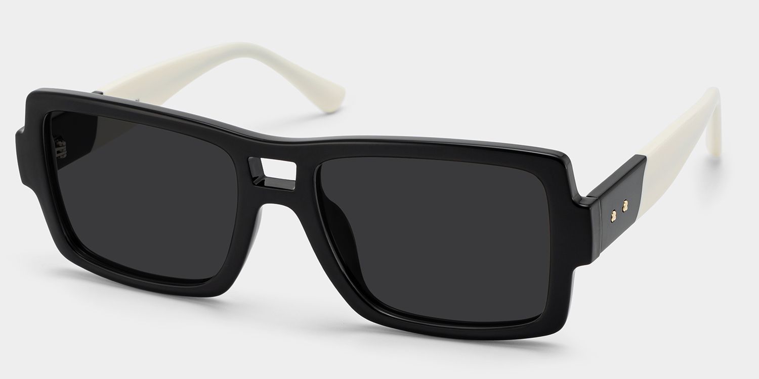 Nora Black Aviator Polarized Sunglasses for Driving | ZEELOOL CA2