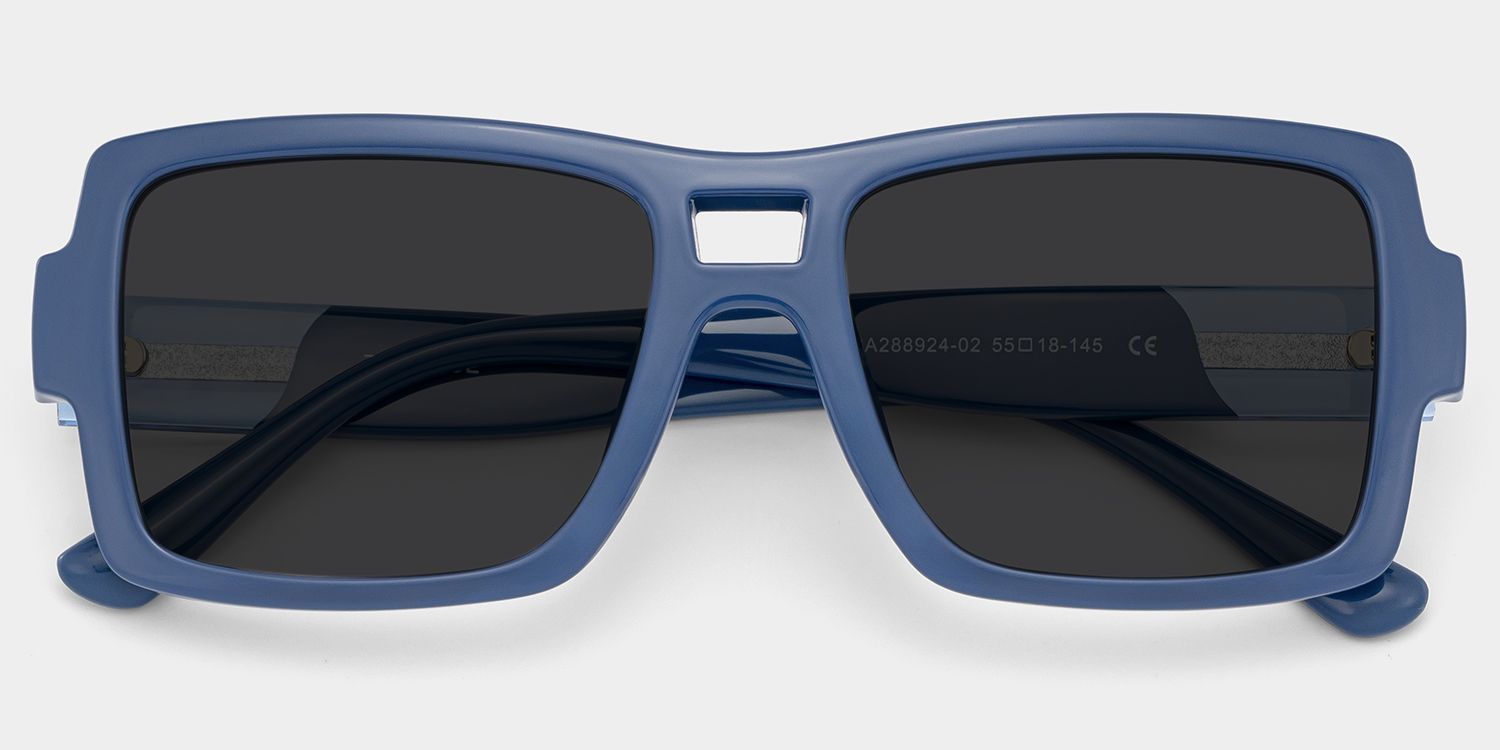 Nora Blue Aviator Sunglasses to Frame Your Face | ZEELOOL CA1